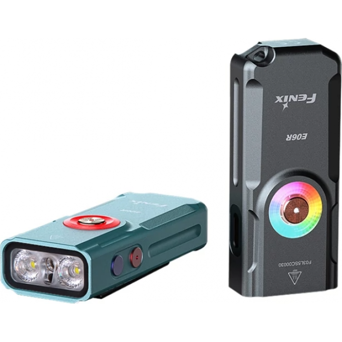 Фонарь-брелок FENIX E06R серый + Подарок E06RGY