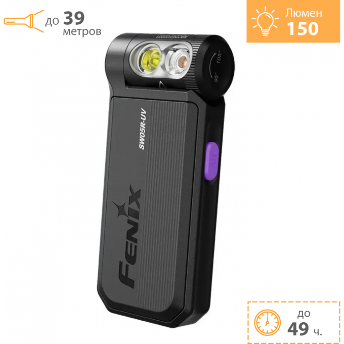 Фонарь FENIX SW05R-UV черный SW05R-UVbk